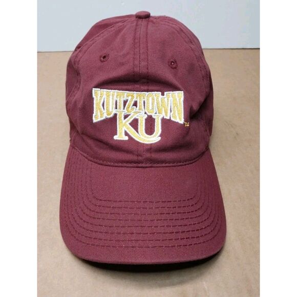 Kutztown University KU Maroon Hat Cap Strapback The Game Athletic Fans Alumni - Picture 1 of 13